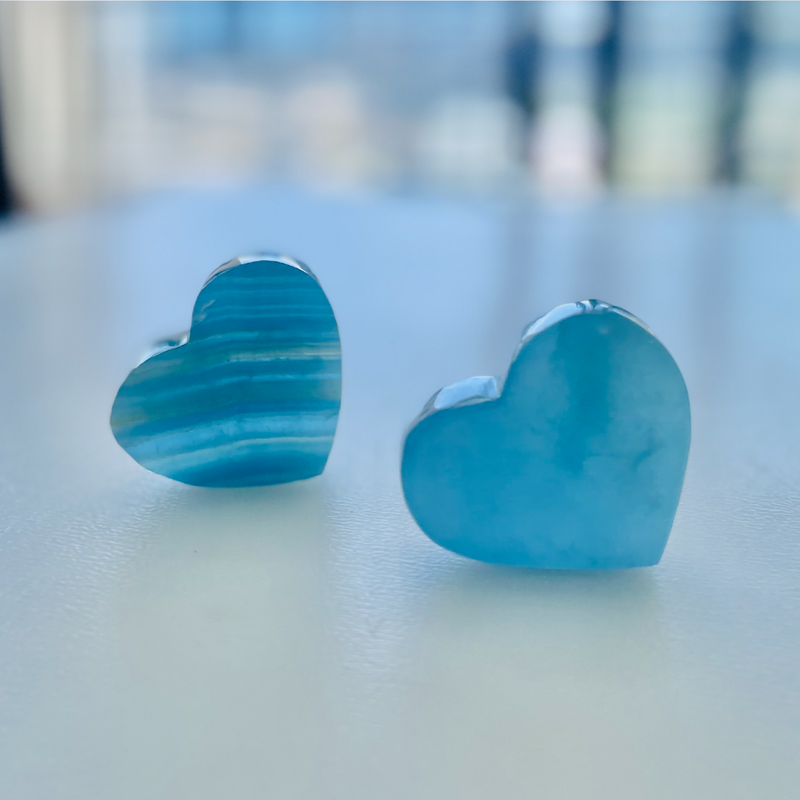 Blue Onyx Infinity Set