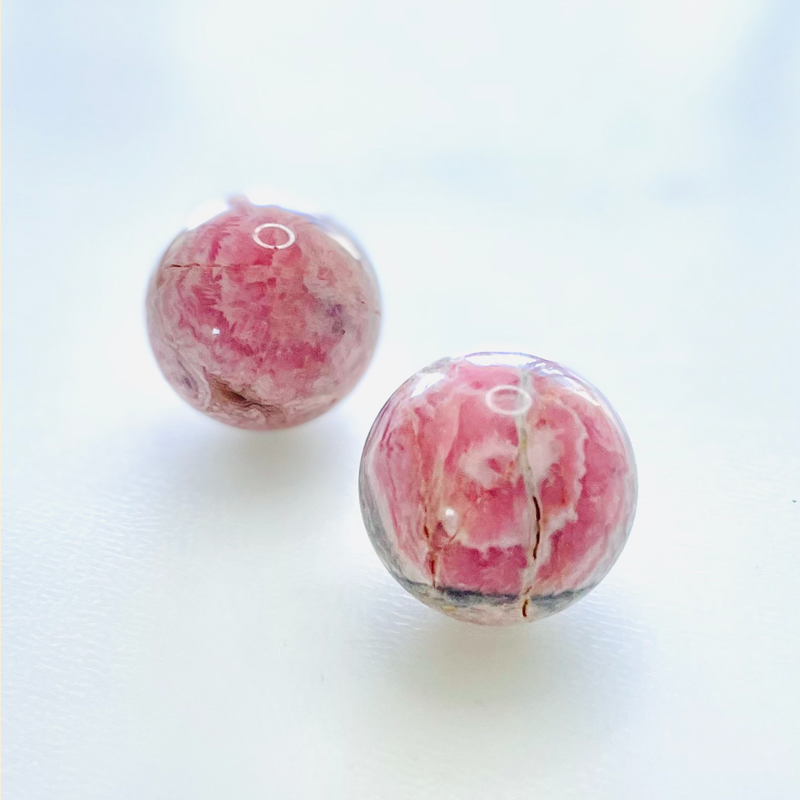 Rhodochrosite Spheres Infinity Set