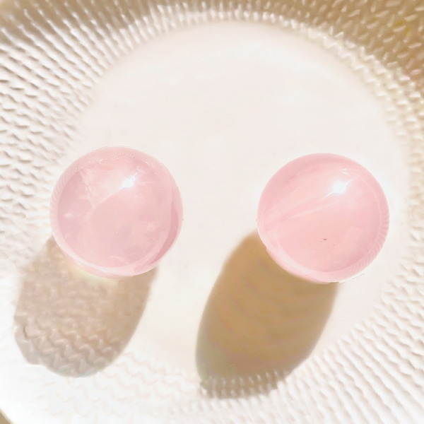 Rose Quartz Spheres Infinity Set