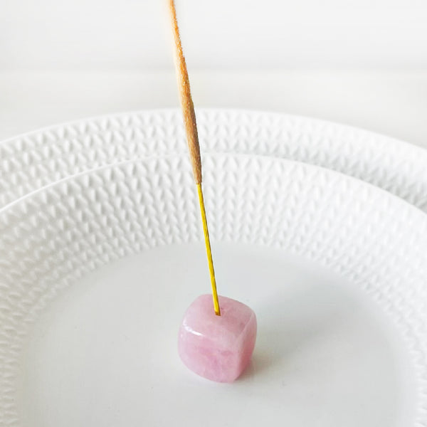Rose Quartz Incense Holder