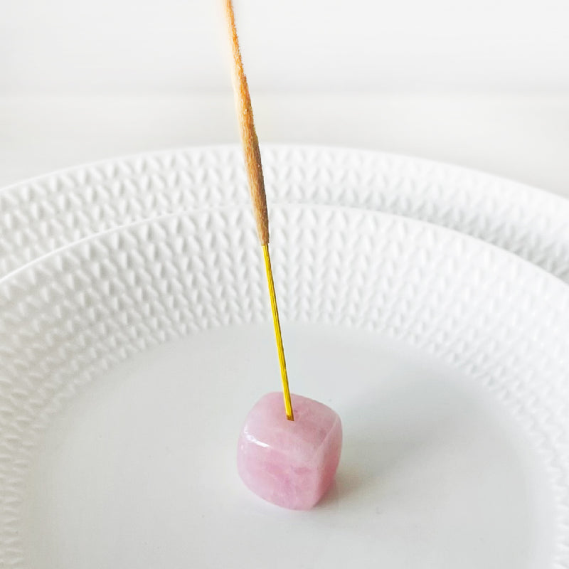 Rose Quartz Incense Holder