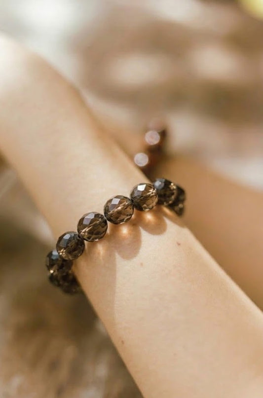 Smokey Quartz Faceted ~ 8mm