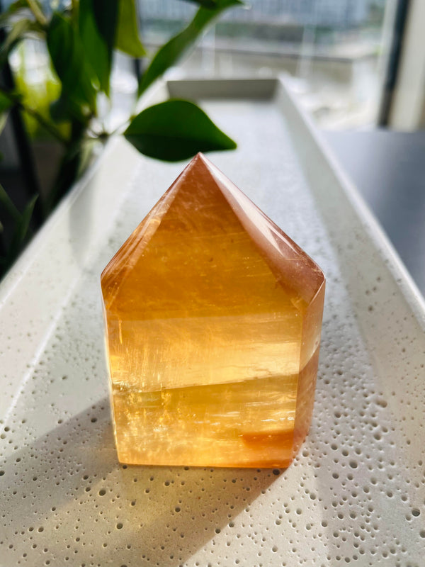 Honey Calcite Towers HCT130