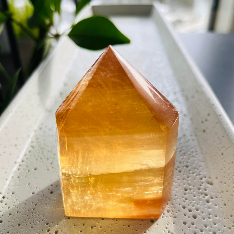 Honey Calcite Towers HCT130