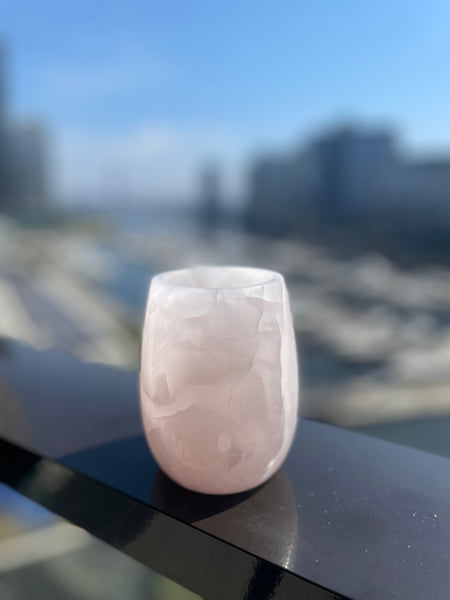 Pink Calcite Mangano - Tealight Holders
