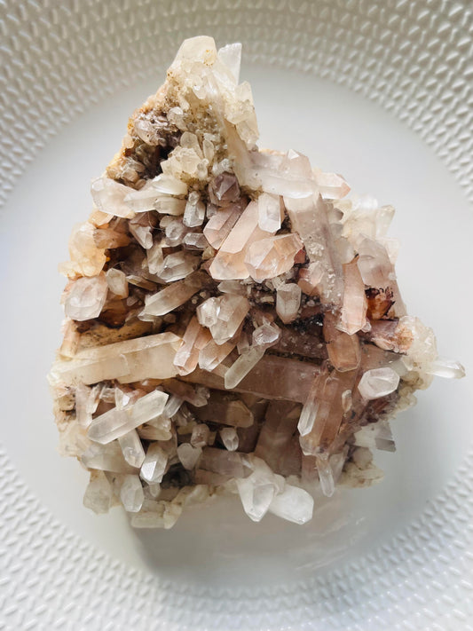Pink Himalayan Quartz Cluster