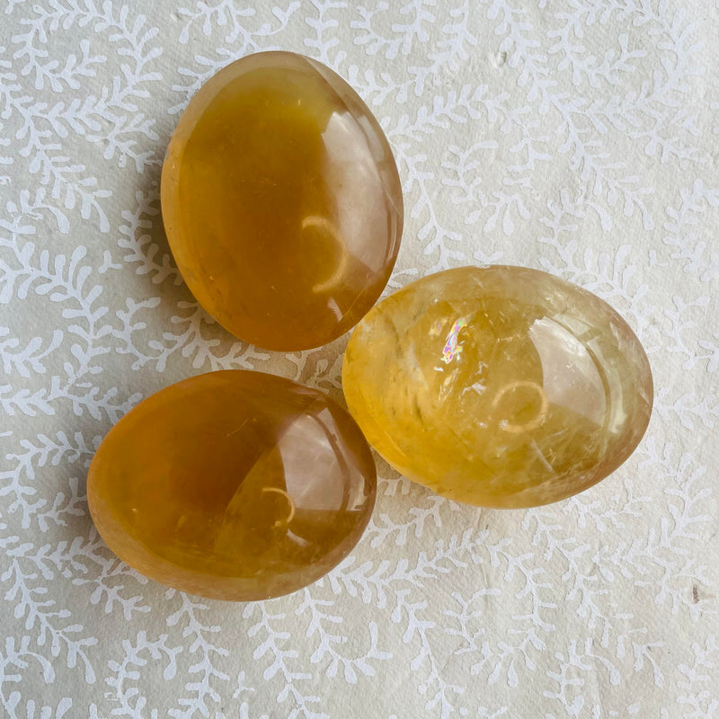 Honey Calcite Palmstone