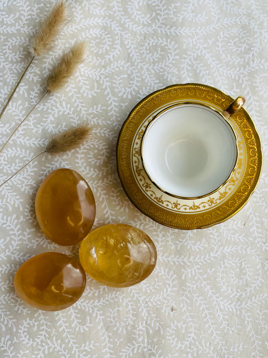 Honey Calcite Palmstone