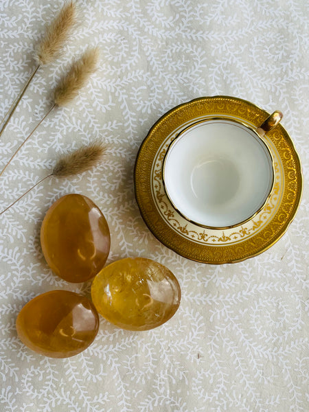 Honey Calcite Palmstone